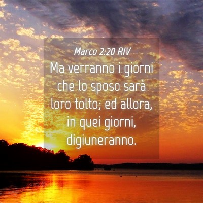 Picture 04 - Marco 2:20 RIV - Ma verranno i giorni che lo sposo sarà loro - Bible Verse Picture