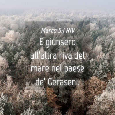 Picture 04 - Marco 5:1 RIV - E giunsero all’altra riva del mare nel paese - Bible Verse Picture