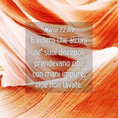 Picture 04 - Marco 7:2 RIV - E videro che alcuni de’ suoi discepoli - Bible Verse Picture