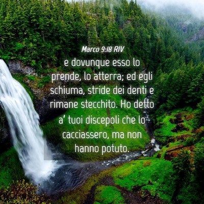 Picture 04 - Marco 9:18 RIV - e dovunque esso lo prende, lo atterra; ed egli - Bible Verse Picture