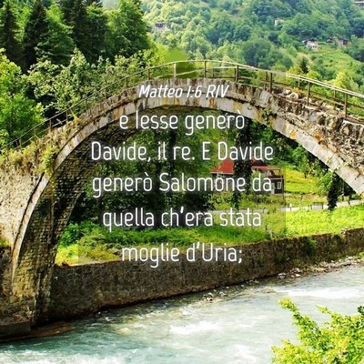 Picture 04 - Matteo 1:6 RIV - e Iesse generò Davide, il re. E Davide generò - Bible Verse Picture