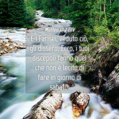 Picture 04 - Matteo 12:2 RIV - E i Farisei, veduto ciò, gli dissero: Ecco, i - Bible Verse Picture