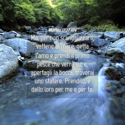 Picture 04 - Matteo 17:27 RIV - Ma, per non scandalizzarli, vattene al mare, - Bible Verse Picture