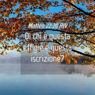 Picture 04 - Matteo 22:20 RIV - Di chi è questa effigie e questa - Bible Verse Picture
