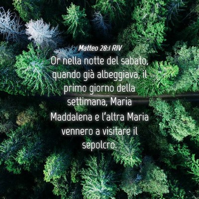 Picture 04 - Matteo 28:1 RIV - Or nella notte del sabato, quando già - Bible Verse Picture