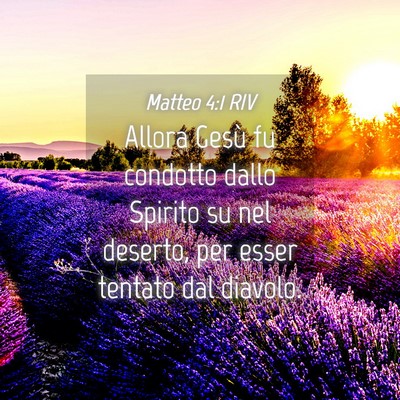 Picture 04 - Matteo 4:1 RIV - Allora Gesù fu condotto dallo Spirito su nel - Bible Verse Picture