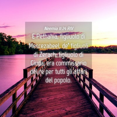 Picture 04 - Neemia 11:24 RIV - E Pethahia, figliuolo di Mescezabeel, de’ - Bible Verse Picture