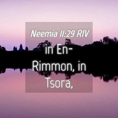 Picture 04 - Neemia 11:29 RIV - in En-Rimmon, in - Bible Verse Picture