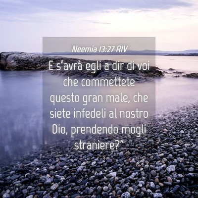 Picture 04 - Neemia 13:27 RIV - E s’avrà egli a dir di voi che commettete - Bible Verse Picture