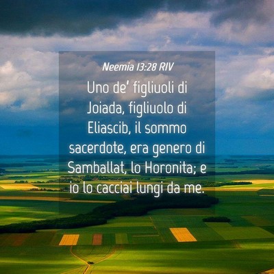 Picture 04 - Neemia 13:28 RIV - Uno de’ figliuoli di Joiada, figliuolo di - Bible Verse Picture