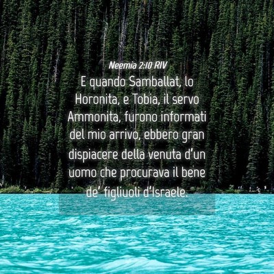 Picture 04 - Neemia 2:10 RIV - E quando Samballat, lo Horonita, e Tobia, il - Bible Verse Picture