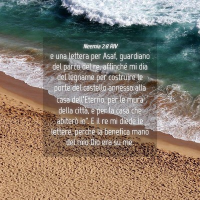 Picture 04 - Neemia 2:8 RIV - e una lettera per Asaf, guardiano del parco del - Bible Verse Picture