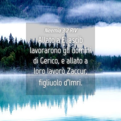 Picture 04 - Neemia 3:2 RIV - Allato a Eliascib lavorarono gli uomini di - Bible Verse Picture