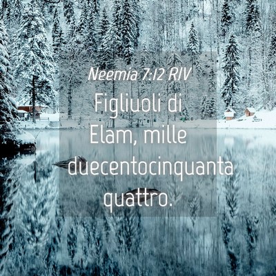 Picture 04 - Neemia 7:12 RIV - Figliuoli di Elam, mille duecentocinquanta - Bible Verse Picture