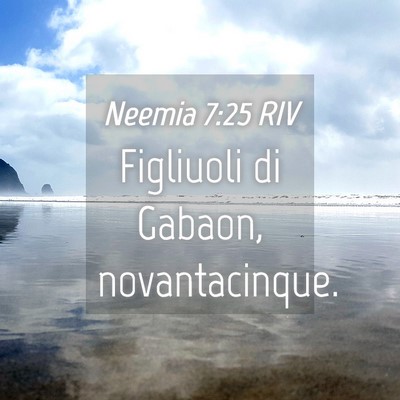 Picture 04 - Neemia 7:25 RIV - Figliuoli di Gabaon, - Bible Verse Picture