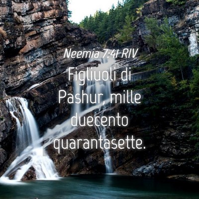 Picture 04 - Neemia 7:41 RIV - Figliuoli di Pashur, mille duecento - Bible Verse Picture