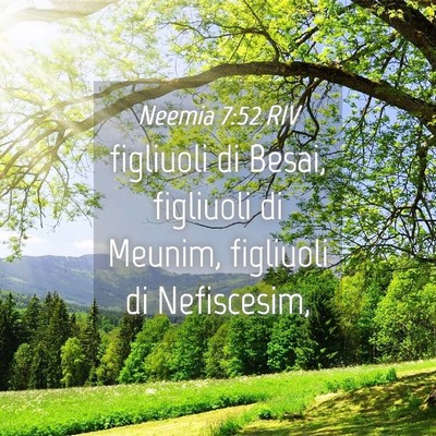 Picture 04 - Neemia 7:52 RIV - figliuoli di Besai, figliuoli di Meunim, - Bible Verse Picture