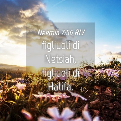 Picture 04 - Neemia 7:56 RIV - figliuoli di Netsiah, figliuoli di - Bible Verse Picture