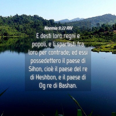 Picture 04 - Neemia 9:22 RIV - E desti loro regni e popoli, e li spartisti fra - Bible Verse Picture
