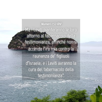 Picture 04 - Numeri 1:53 RIV - Ma i Leviti pianteranno le loro attorno al - Bible Verse Picture