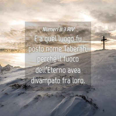 Picture 04 - Numeri 11:3 RIV - E a quel luogo fu posto nome Taberah, perché il - Bible Verse Picture