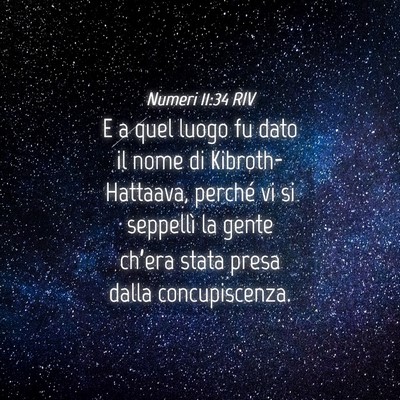 Picture 04 - Numeri 11:34 RIV - E a quel luogo fu dato il nome di - Bible Verse Picture