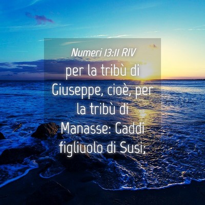 Picture 04 - Numeri 13:11 RIV - per la tribù di Giuseppe, cioè, per la tribù - Bible Verse Picture