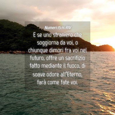 Picture 04 - Numeri 15:14 RIV - E se uno straniero che soggiorna da voi, o - Bible Verse Picture