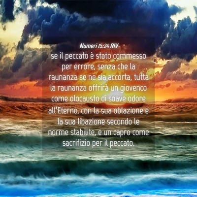 Picture 04 - Numeri 15:24 RIV - se il peccato è stato commesso per errore, senza - Bible Verse Picture