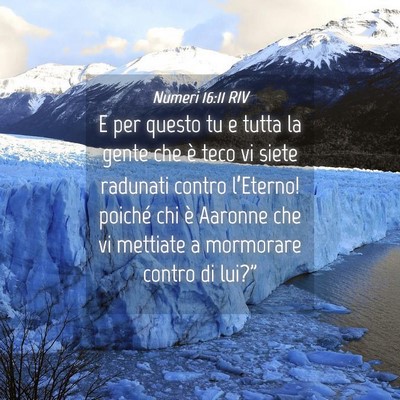 Picture 04 - Numeri 16:11 RIV - E per questo tu e tutta la gente che è teco vi - Bible Verse Picture