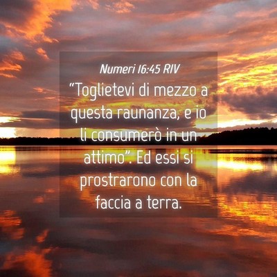 Picture 04 - Numeri 16:45 RIV - “Toglietevi di mezzo a questa raunanza, e io li - Bible Verse Picture