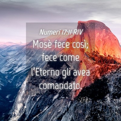 Picture 04 - Numeri 17:11 RIV - Mosè fece così; fece come l’Eterno gli avea - Bible Verse Picture