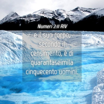 Picture 04 - Numeri 2:11 RIV - e il suo corpo, secondo il censimento, è di - Bible Verse Picture