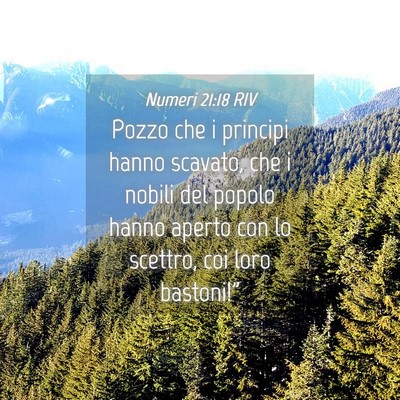 Picture 04 - Numeri 21:18 RIV - Pozzo che i principi hanno scavato, che i nobili - Bible Verse Picture
