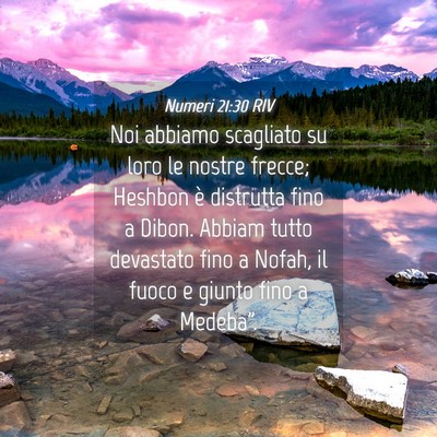 Picture 04 - Numeri 21:30 RIV - Noi abbiamo scagliato su loro le nostre frecce; - Bible Verse Picture