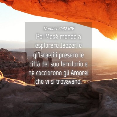 Picture 04 - Numeri 21:32 RIV - Poi Mosè mandò a esplorare Jaezer, e - Bible Verse Picture