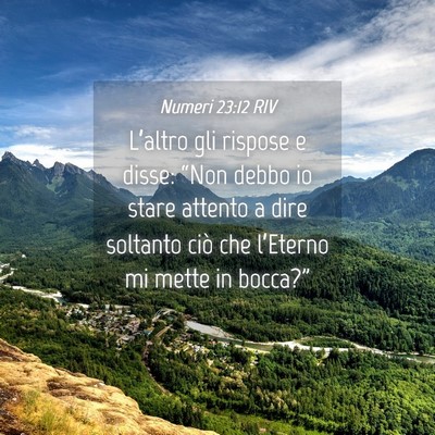 Picture 04 - Numeri 23:12 RIV - L’altro gli rispose e disse: “Non debbo io - Bible Verse Picture