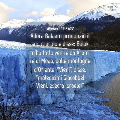 Picture 04 - Numeri 23:7 RIV - Allora Balaam pronunziò il suo oracolo e disse: - Bible Verse Picture