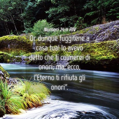Picture 04 - Numeri 24:11 RIV - Or dunque fuggitene a casa tua! Io avevo detto - Bible Verse Picture