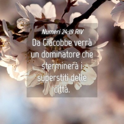 Picture 04 - Numeri 24:19 RIV - Da Giacobbe verrà un dominatore che sterminerà - Bible Verse Picture