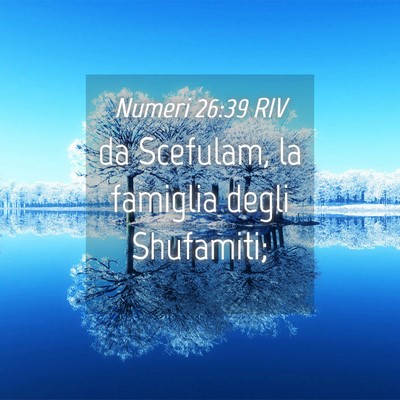 Picture 04 - Numeri 26:39 RIV - da Scefulam, la famiglia degli - Bible Verse Picture
