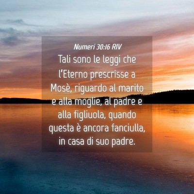 Picture 04 - Numeri 30:16 RIV - Tali sono le leggi che l’Eterno prescrisse a - Bible Verse Picture