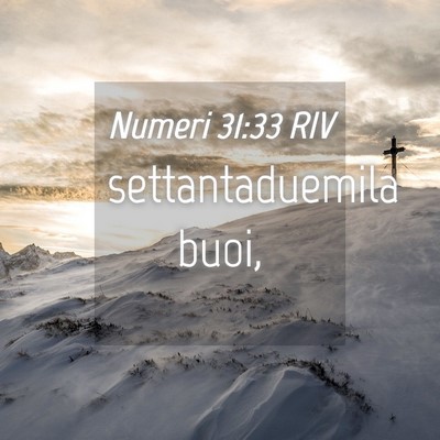 Picture 04 - Numeri 31:33 RIV - settantaduemila - Bible Verse Picture