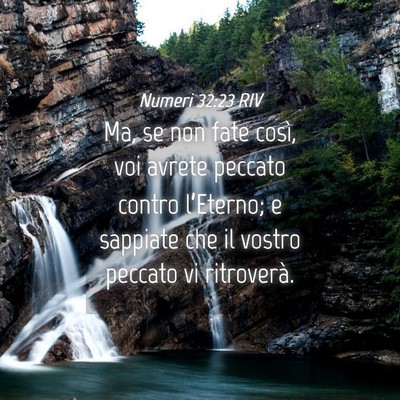 Picture 04 - Numeri 32:23 RIV - Ma, se non fate così, voi avrete peccato contro - Bible Verse Picture