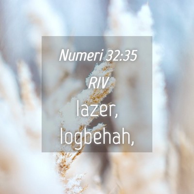 Picture 04 - Numeri 32:35 RIV - Iazer, - Bible Verse Picture