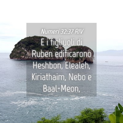 Picture 04 - Numeri 32:37 RIV - E i figliuoli di Ruben edificarono Heshbon, - Bible Verse Picture