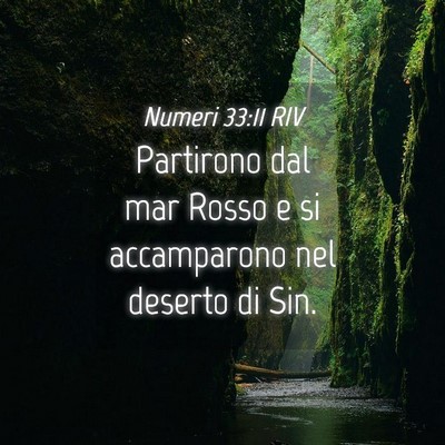 Picture 04 - Numeri 33:11 RIV - Partirono dal mar Rosso e si accamparono nel - Bible Verse Picture