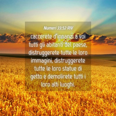 Picture 04 - Numeri 33:52 RIV - caccerete d’innanzi a voi tutti gli abitanti - Bible Verse Picture