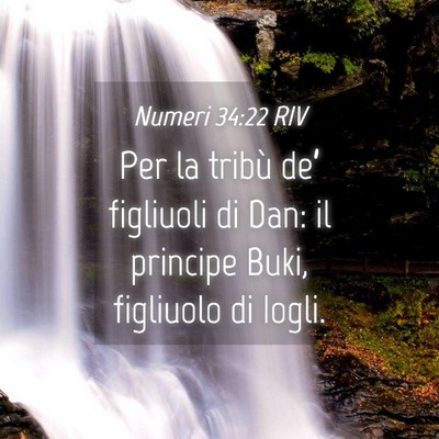 Picture 04 - Numeri 34:22 RIV - Per la tribù de’ figliuoli di Dan: il principe - Bible Verse Picture