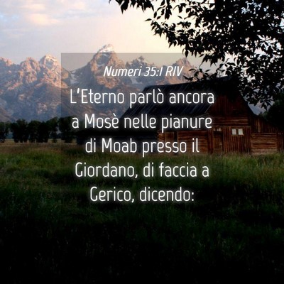 Picture 04 - Numeri 35:1 RIV - L’Eterno parlò ancora a Mosè nelle pianure di - Bible Verse Picture